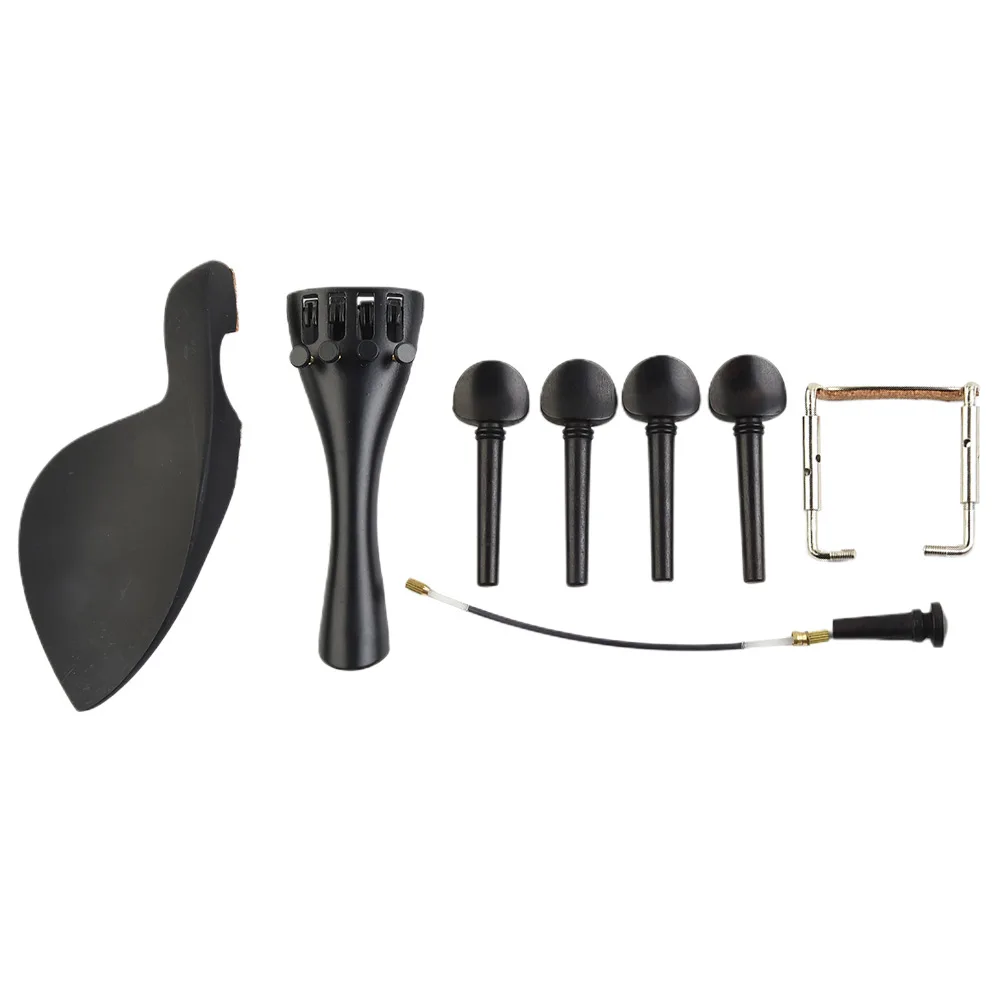 Violin Tailpiece Ebony Endpin Exquisite Parts Pegs Tailgut Tuning Wood Workmanship 1 Set Accessories Brand New
Violin Tailpiece Ebony Endpin Exquisite Parts Pegs Tailgut Tuning Wood Workmanship 1 Set Accessories Brand New