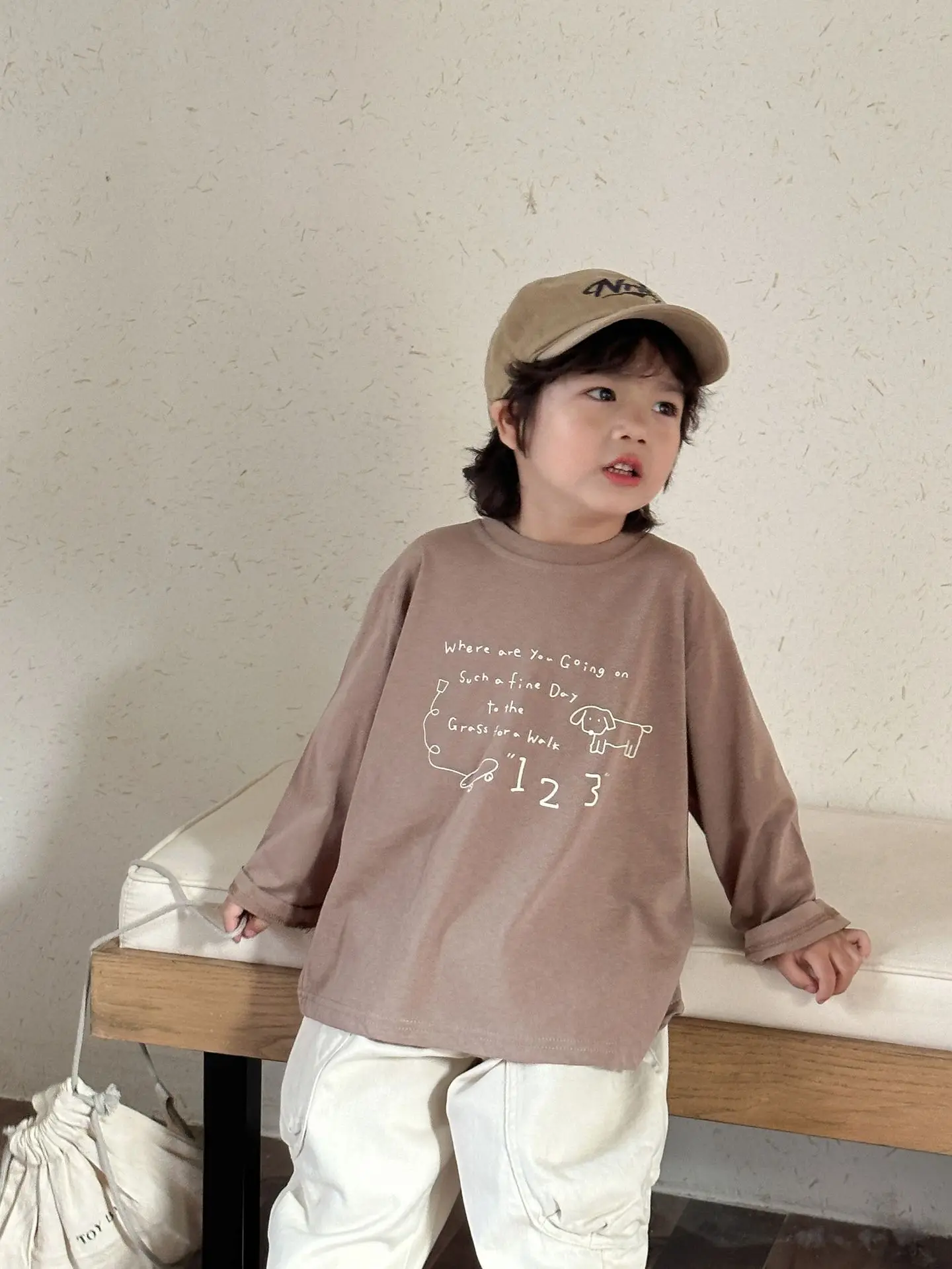 2025 Spring New Children Long Sleeve T Shirts Letter Print Girls Cotton Casual Tees Boys Versatile Bottoming Shirts Kids Clothes 29 S2261233967844103a3615045d03d7afdy