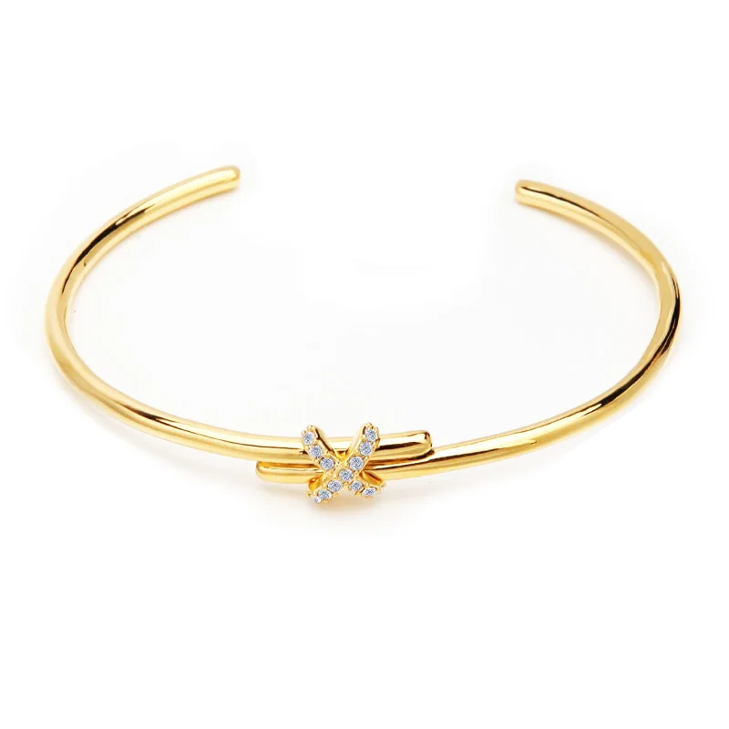 Czekh Crystal Open Cuff Bracelets For Women PVD 18K Gold Color Bangle Fashion Jewelry for Girls Gift
Czekh Crystal Open Cuff Bracelets For Women PVD 18K Gold Color Bangle Fashion Jewelry for Girls Gift