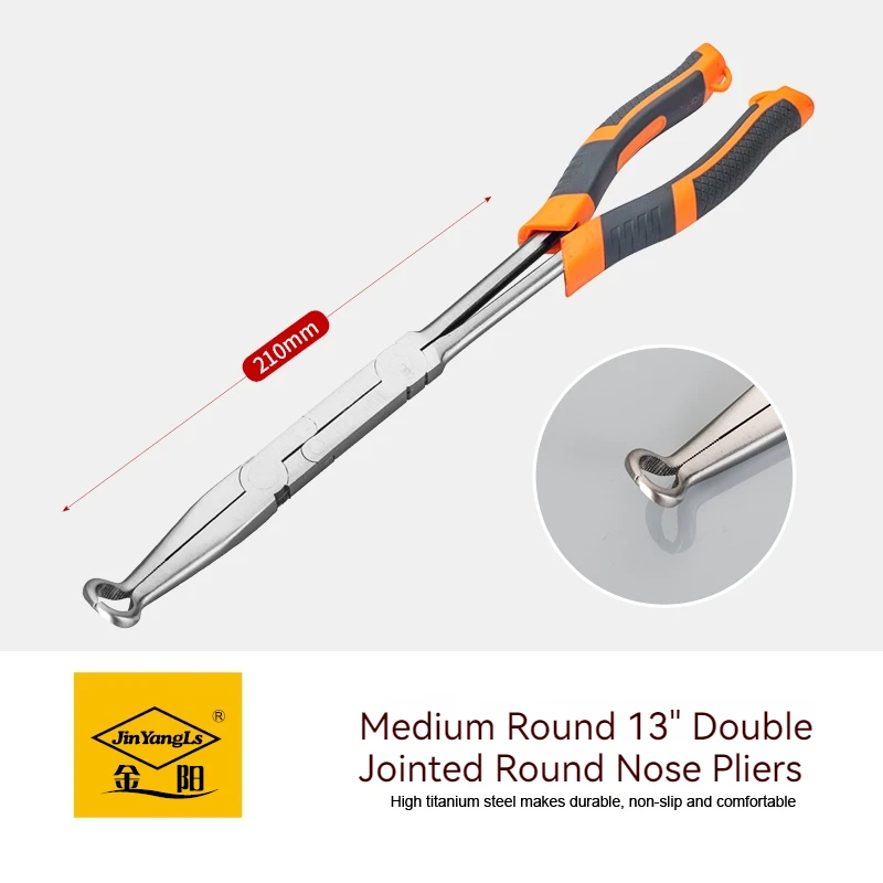 13"Multi-purpose round nose pliers with long handle Suitable for plumbers Extended Pointed Pliers , electricians, mechanics
13"Multi-purpose round nose pliers with long handle Suitable for plumbers Extended Pointed Pliers , electricians, mechanics