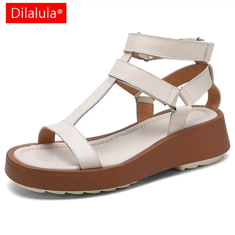 Women Sandals Summer Rome Style Fashion T-Tied Wedges Heels Platforms Genuine Leather Shoes Woman Working Casual Pumps
Women Sandals Summer Rome Style Fashion T-Tied Wedges Heels Platforms Genuine Leather Shoes Woman Working Casual Pumps