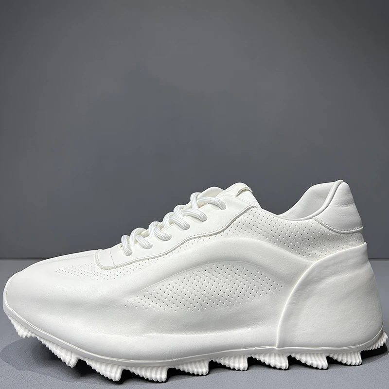 European/American Tide Brand Men Shoes New Product Breathable Leather Wrap Sole Sports Shoes White Sneakers Casual Shoes for Men
European/American Tide Brand Men Shoes New Product Breathable Leather Wrap Sole Sports Shoes White Sneakers Casual Shoes for Men
