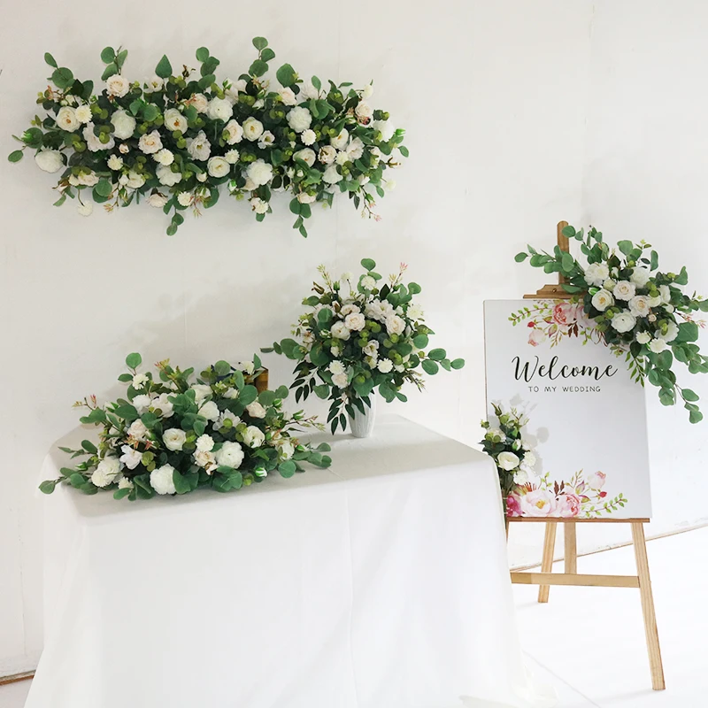 Luxury pink white Artificial Flower Row Wedding Backdrop Decor Flower Arrangement Table Runner For Party Event Stage Props
Luxury pink white Artificial Flower Row Wedding Backdrop Decor Flower Arrangement Table Runner For Party Event Stage Props