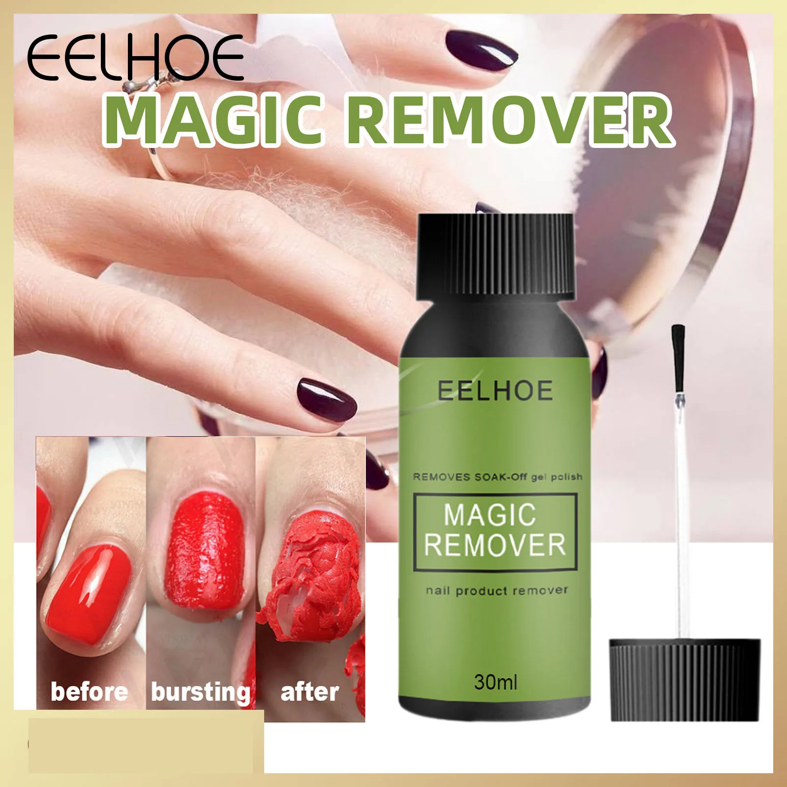 1PC EELHOE Professional Magic Fast Remover Gel Nail Polish Clean Soak Off Remover Manicure Layer Nail Art Removal Gel
1PC EELHOE Professional Magic Fast Remover Gel Nail Polish Clean Soak Off Remover Manicure Layer Nail Art Removal Gel