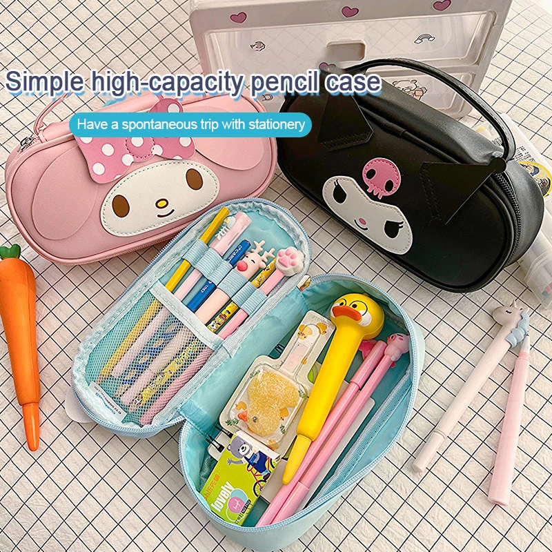 Sanrio косметичка Cinnamoroll Kuromi Melody мультфильм аниме большая емкость фотокарандаш косметичка для хранения игрушки Детские Подарки для девочек
Sanrio косметичка Cinnamoroll Kuromi Melody мультфильм аниме большая емкость фотокарандаш косметичка для хранения игрушки Детские Подарки для девочек