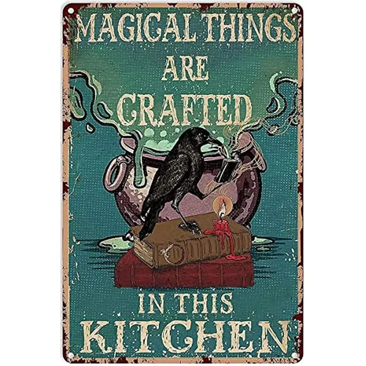 Witch Kitchen Tin Sign, Refined Vintage Metal Sign for Interior, Outdoor, Farmhouse, Coffee Shop, Halloween Wall Decoration,art
Witch Kitchen Tin Sign, Refined Vintage Metal Sign for Interior, Outdoor, Farmhouse, Coffee Shop, Halloween Wall Decoration,art