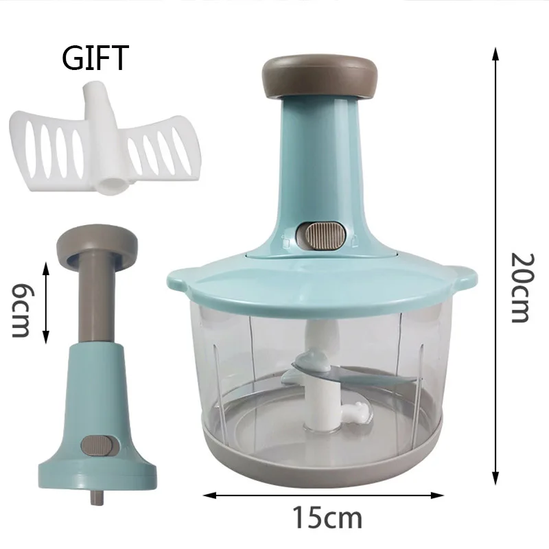 Food Chopper - Manual Slicer Dicer Mincer with 1.3L Clear Bowl, Time Saving for Vegetables Salads Onions Garlic, Easy To Clean
Food Chopper - Manual Slicer Dicer Mincer with 1.3L Clear Bowl, Time Saving for Vegetables Salads Onions Garlic, Easy To Clean
