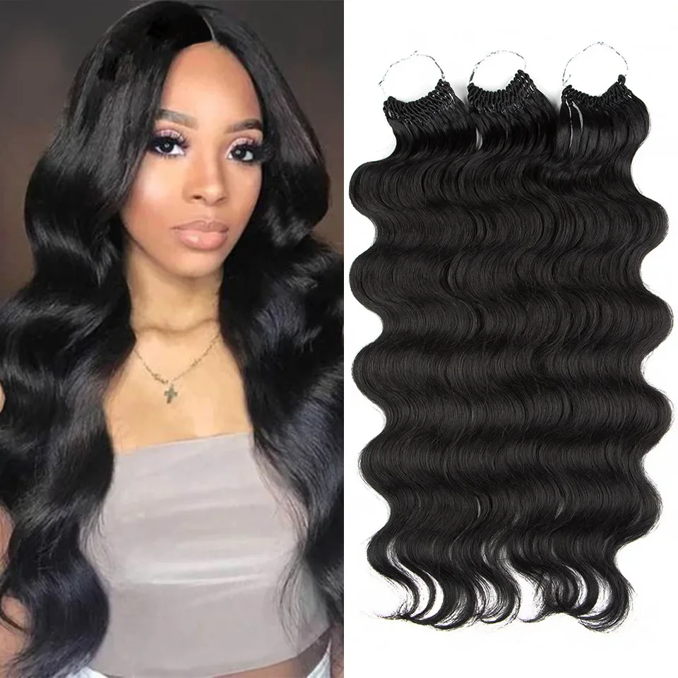 

Body Wave Crochet Hair 22Inch Soft Long Synthetic Hair Goddess Braids Natural Wavy Ombre 613 Blonde Hair Extensions