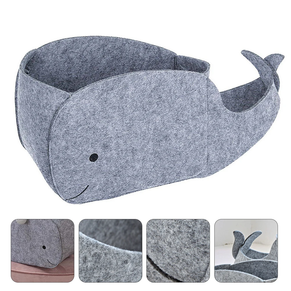 

Storage Basket Felt Bin Foldable Toy Laundry Whale Bins Kids Baby Fabric Box Containers Cartoon Organizer Shaped Container
