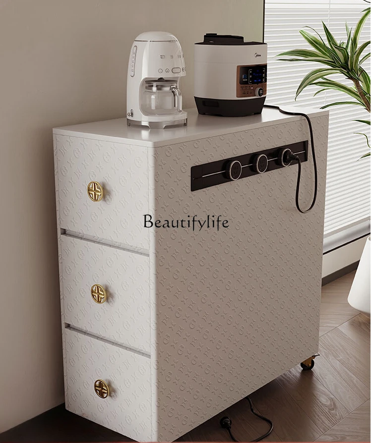 Kitchen Island Single Cabinet Small Apartment Narrow Kitchen Island Dining Table Integrated Movable Saddle Leather Solid Wood
Kitchen Island Single Cabinet Small Apartment Narrow Kitchen Island Dining Table Integrated Movable Saddle Leather Solid Wood
