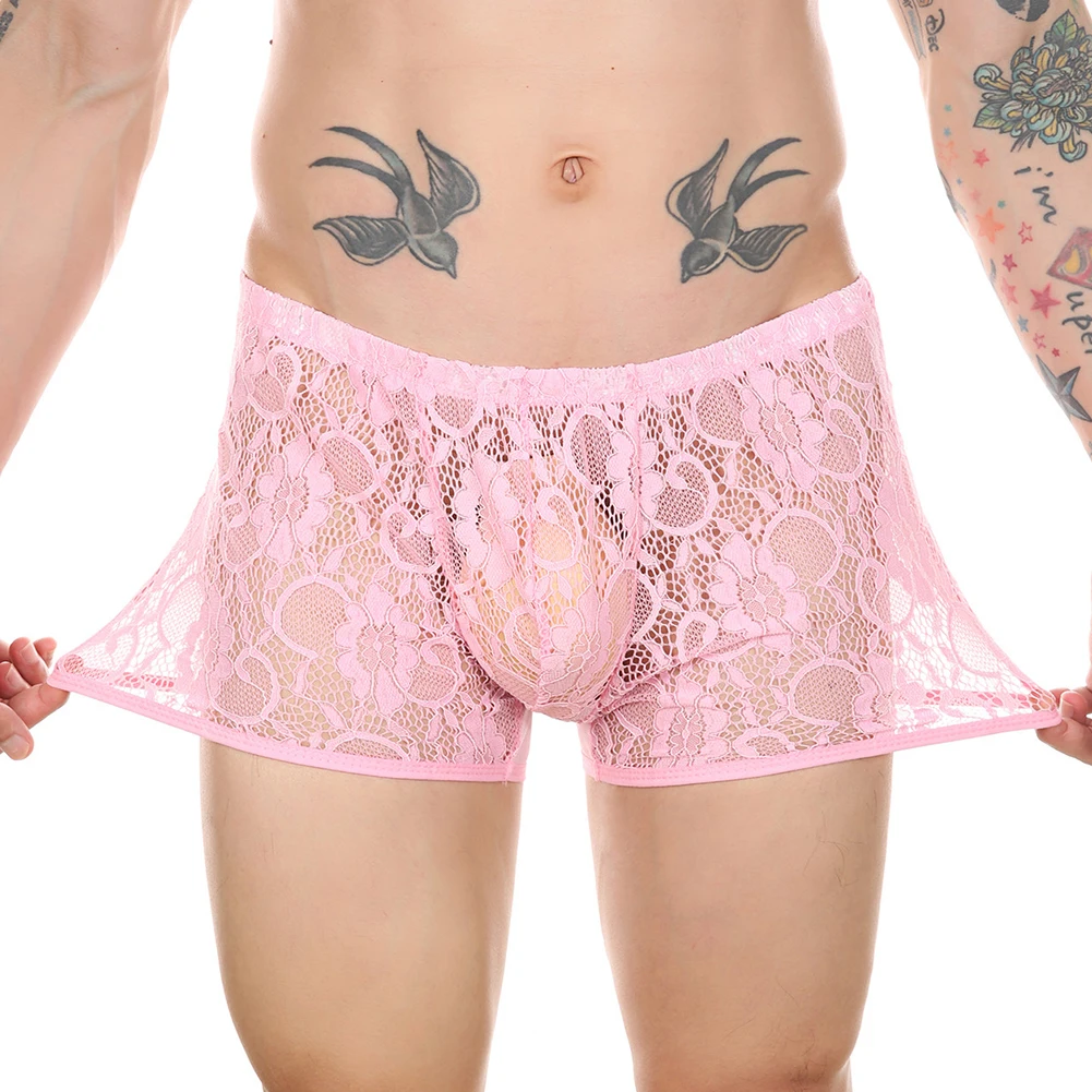 Sexy Boxershorts Men See-through Shorts U Convex Boxer Briefs Sheer Mesh Pouch Underwear Panties Lingerie Ropa Interior Hombre
Sexy Boxershorts Men See-through Shorts U Convex Boxer Briefs Sheer Mesh Pouch Underwear Panties Lingerie Ropa Interior Hombre