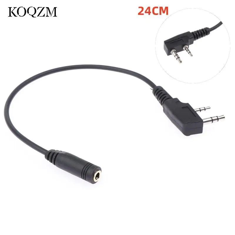 

BAOFENG 2 Pin To 3.5mm Walkie Talkies Headset Adapter,Earpiece Adapter Cable For BAOFENG UV-5R BF-888S Two Way Radio