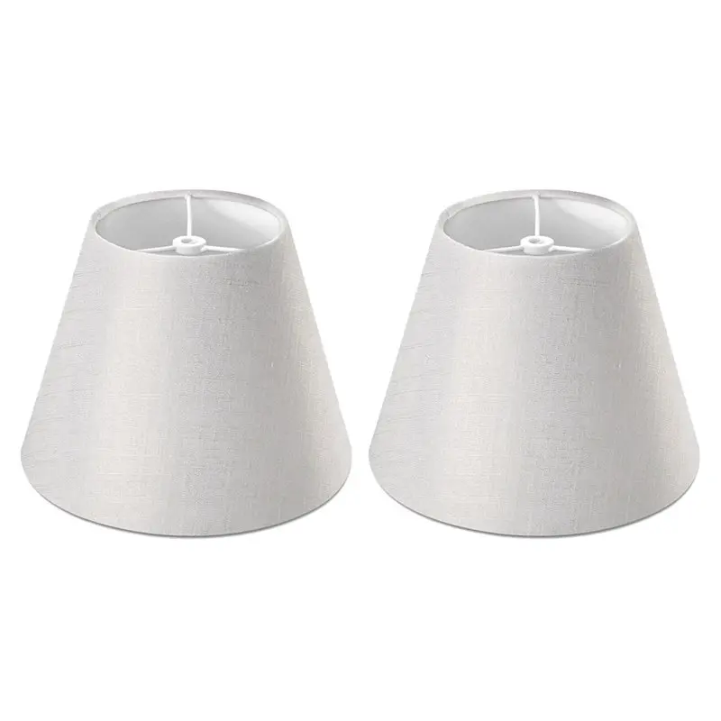 2X Lamp Shade Linen Fabric White Lamp Shade Small 5 Inch Top Diameter X 9 Inch Bottom Diameter X 7 Inch Tall
2X Lamp Shade Linen Fabric White Lamp Shade Small 5 Inch Top Diameter X 9 Inch Bottom Diameter X 7 Inch Tall