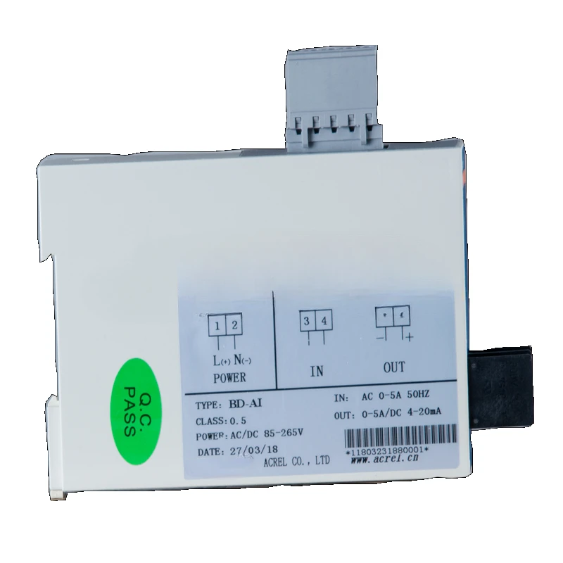 

Single phase current transducer / current transmitter with input ca 5A BD-AI