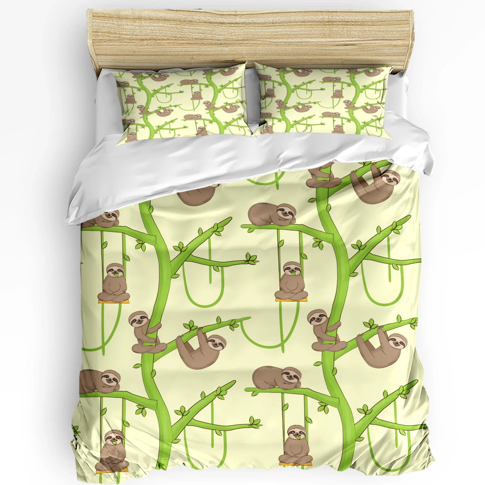 Cartoon Sloth Animals Kawaii 3pcs Duvet Cover Set with Pillow Case Double Comforter Bedding Set Quilt Cover Couple Bed
Cartoon Sloth Animals Kawaii 3pcs Duvet Cover Set with Pillow Case Double Comforter Bedding Set Quilt Cover Couple Bed