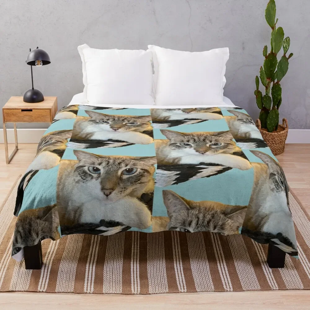 

Одеяло с рисунком кошки в корзине, фланелевое одеяло, декоративные ткани, идеи для подарка на День святого Валентина, большие одеяла