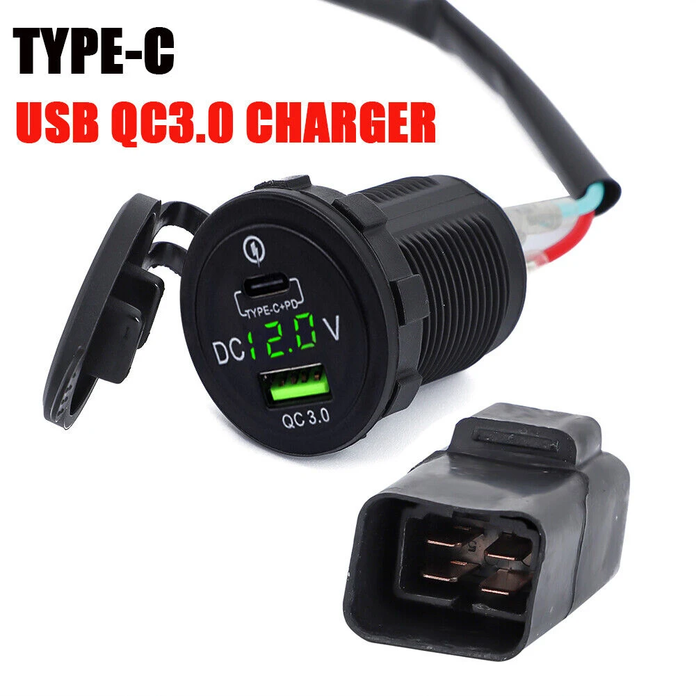 Digital Charger For Versys650 1000 VersysX300 Ninja400 650 TYPE-C USB QC3.0 Charger Motorcycle Electronics Accessories
Digital Charger For Versys650 1000 VersysX300 Ninja400 650 TYPE-C USB QC3.0 Charger Motorcycle Electronics Accessories