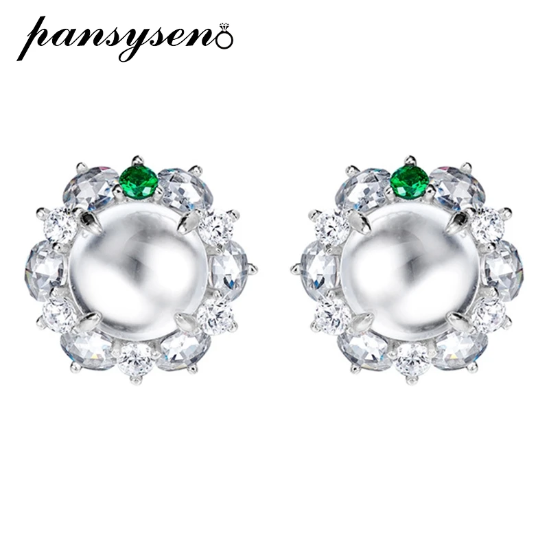 PANSYSEN 100% 925 Sterling Silver 9MM Round Cut Natural Jade High Carbon Diamond Ear Stud Earrings for Women Anniversary Jewelry
PANSYSEN 100% 925 Sterling Silver 9MM Round Cut Natural Jade High Carbon Diamond Ear Stud Earrings for Women Anniversary Jewelry