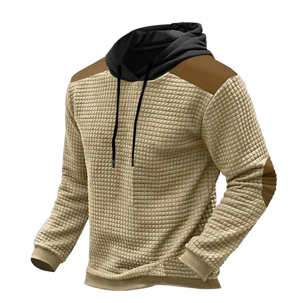 Casual Color Patchwork Waffle Hoodies For Men Long Sleeve Hooded Sweatshirts Male Sweatwear Splice Hoodie Tops Man Clothing
Casual Color Patchwork Waffle Hoodies For Men Long Sleeve Hooded Sweatshirts Male Sweatwear Splice Hoodie Tops Man Clothing