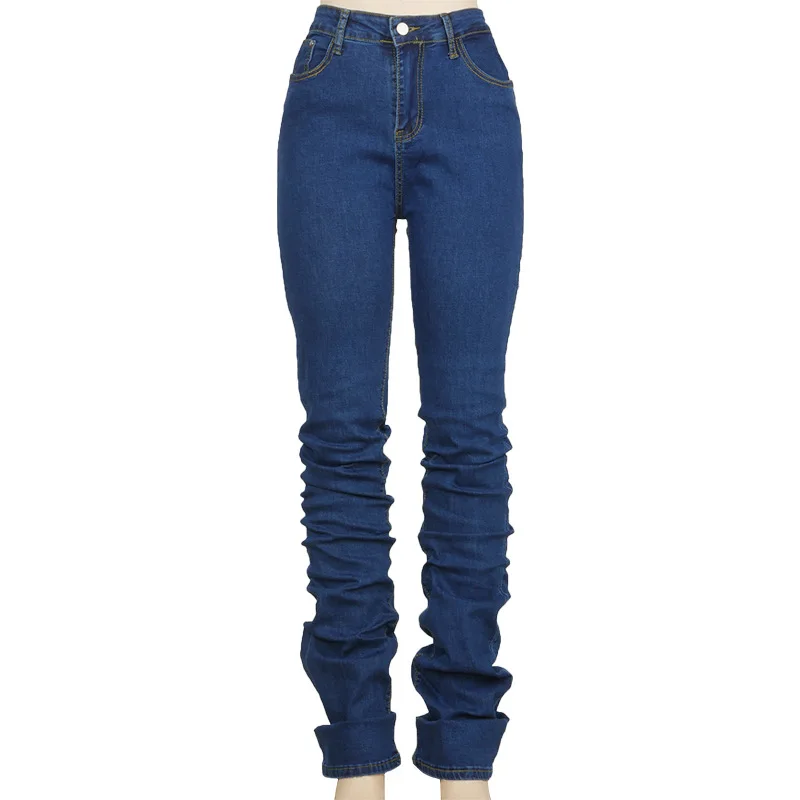 Women Jeans Ruched Denim High Wait Stacked Pants Autumn 2022 Women Clothing Streetwear Jeans Fashion Skinny Pockets Trousers
Women Jeans Ruched Denim High Wait Stacked Pants Autumn 2022 Women Clothing Streetwear Jeans Fashion Skinny Pockets Trousers