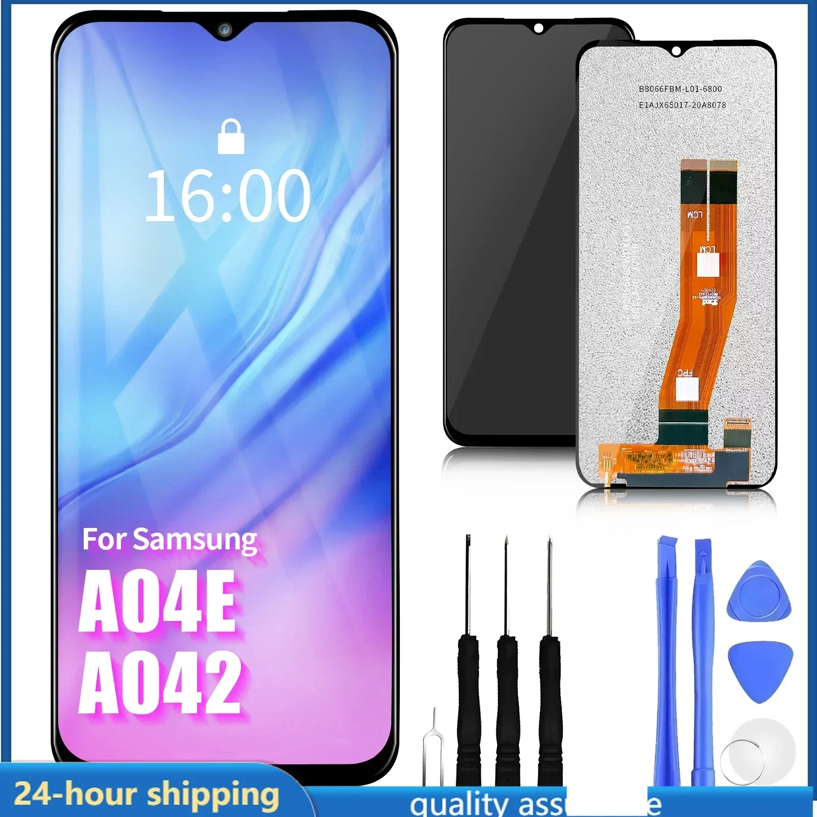 6.5" A04E LCD for Samsung Galaxy A04E LCD Display Touch Screen Digitizer Assembly for Samsung A042 Display Screen Replacement
6.5" A04E LCD for Samsung Galaxy A04E LCD Display Touch Screen Digitizer Assembly for Samsung A042 Display Screen Replacement