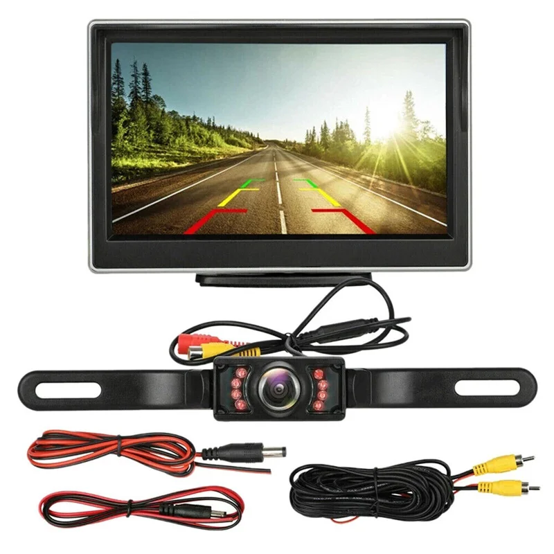 Backup Camera Wireless Car Rear View HD Parking System Night Vision + 5" Monitor Car Rear View Camera
Backup Camera Wireless Car Rear View HD Parking System Night Vision + 5" Monitor Car Rear View Camera