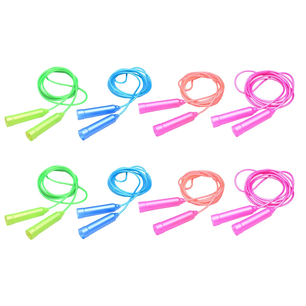 

Adjustable Length Jumping Ropes Plastic Handle Skipping Ropes Sports Fitness Exercise Equipment For Kids