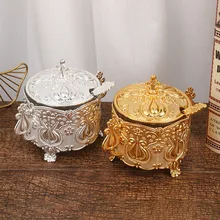 Fashion European and American style metal carving household kitchen with white sugar sugar storage covered zinc alloy sugar cup
Fashion European and American style metal carving household kitchen with white sugar sugar storage covered zinc alloy sugar cup