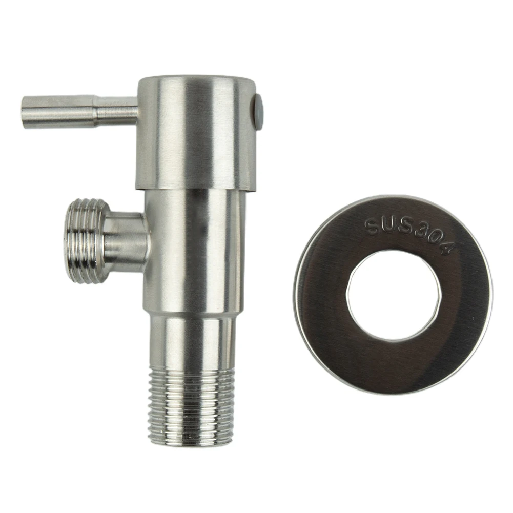 304 Stainless Steel Faucet Triangle Valve Angle Inlet Water Stop Valve 1/2 Hot Cold Water Heater Toilet Copper Core Switch Valve
304 Stainless Steel Faucet Triangle Valve Angle Inlet Water Stop Valve 1/2 Hot Cold Water Heater Toilet Copper Core Switch Valve