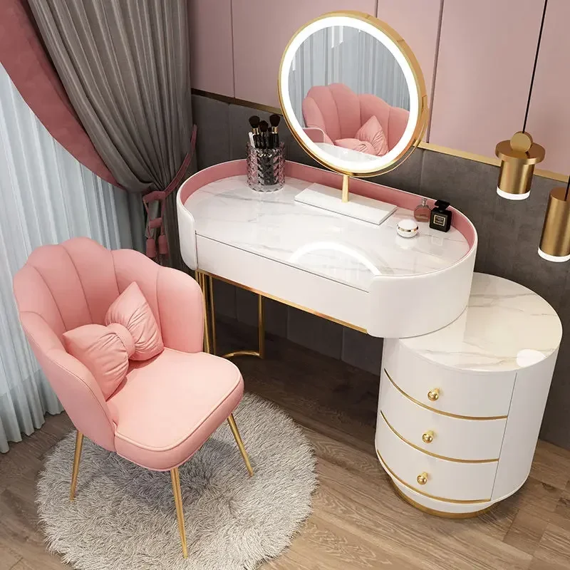 Designer Vanity Tray White Gold Vanity Desk Dressing Table Mirror Makeup Table LED Lighting 6 Drawers Bedroom Set Furniture
Designer Vanity Tray White Gold Vanity Desk Dressing Table Mirror Makeup Table LED Lighting 6 Drawers Bedroom Set Furniture
