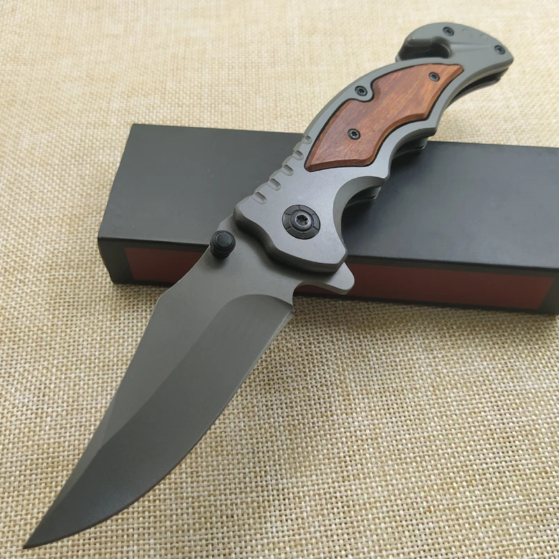 8.38'' Damascus Folding Knife 58HRC Knives Gray Pocket Knife 7CR15MOV Titanium Stainless Steel Knifes Hardness Utility Knife
8.38'' Damascus Folding Knife 58HRC Knives Gray Pocket Knife 7CR15MOV Titanium Stainless Steel Knifes Hardness Utility Knife
