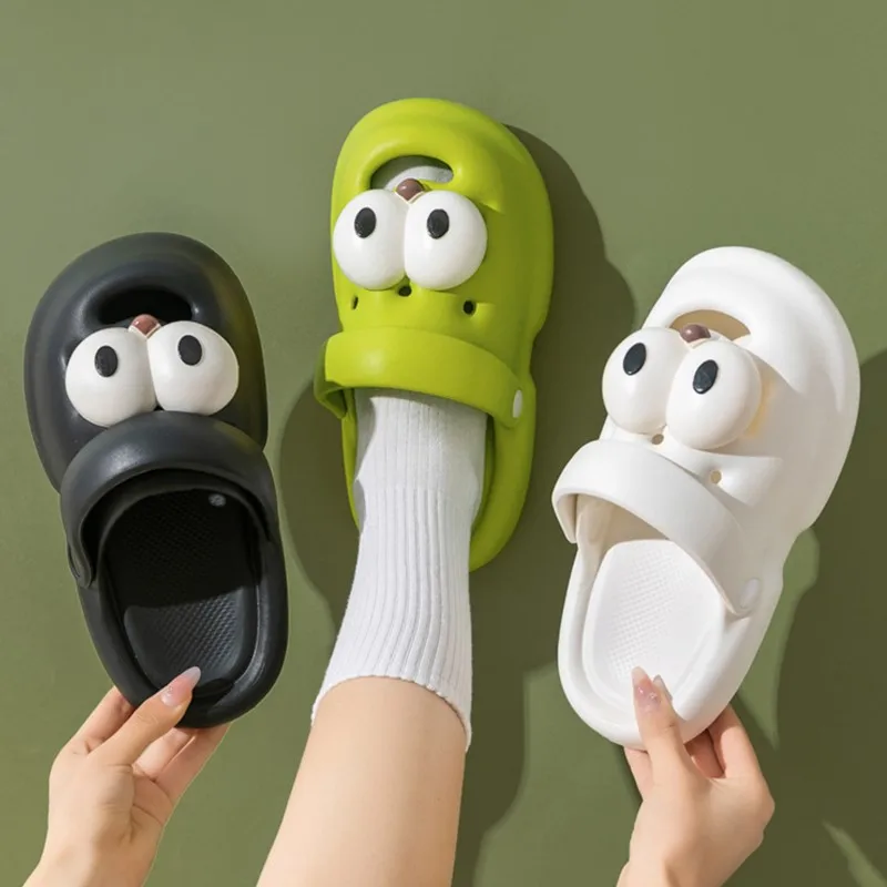 2023 Summer Anti-slip Comfort Slippers Female Big Eye Diy Sandals 슬리퍼 Bathroom EVA Slippers Womens Outdoor Soft Bottom Shoes
2023 Summer Anti-slip Comfort Slippers Female Big Eye Diy Sandals 슬리퍼 Bathroom EVA Slippers Womens Outdoor Soft Bottom Shoes
