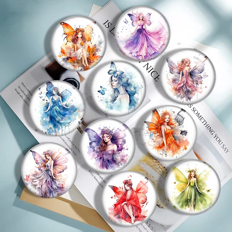 Ethereal Fairies Watercolor 10pcs mixed 12mm/18mm/20mm/25mm Round photo glass cabochon demo flat back Makingfindings for jewelry
Ethereal Fairies Watercolor 10pcs mixed 12mm/18mm/20mm/25mm Round photo glass cabochon demo flat back Makingfindings for jewelry