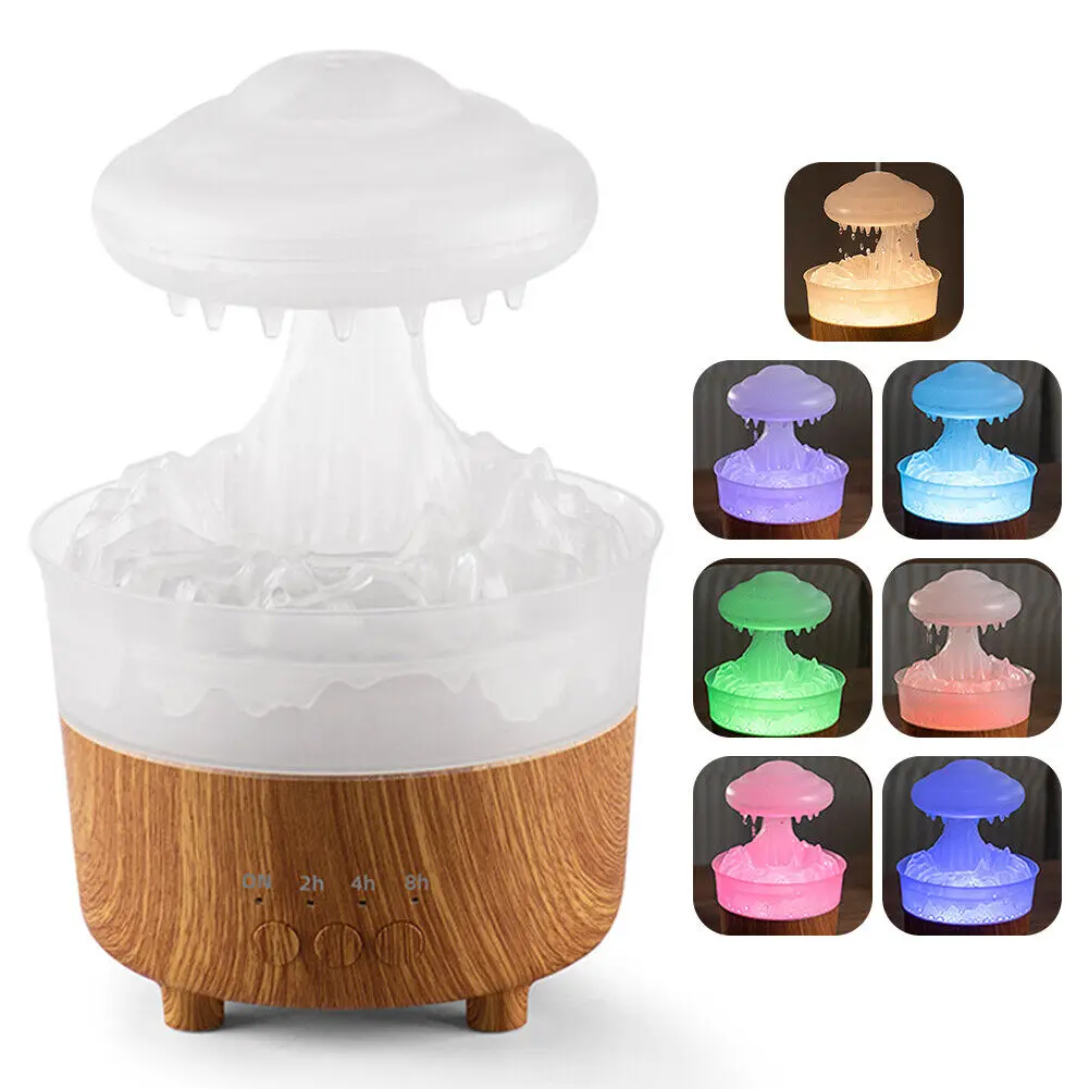 Relaxing Raindrop Humidifier Aroma Diffuser for Improved Breathing Visual Ambiance of Rainfall Easy Control
Relaxing Raindrop Humidifier Aroma Diffuser for Improved Breathing Visual Ambiance of Rainfall Easy Control