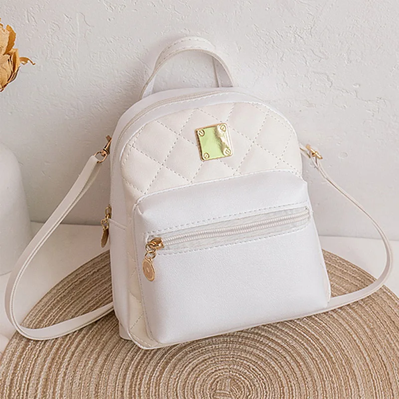 Fashion Mini Women's Backpacks 2022 Trend PU Leather Female Bag Small