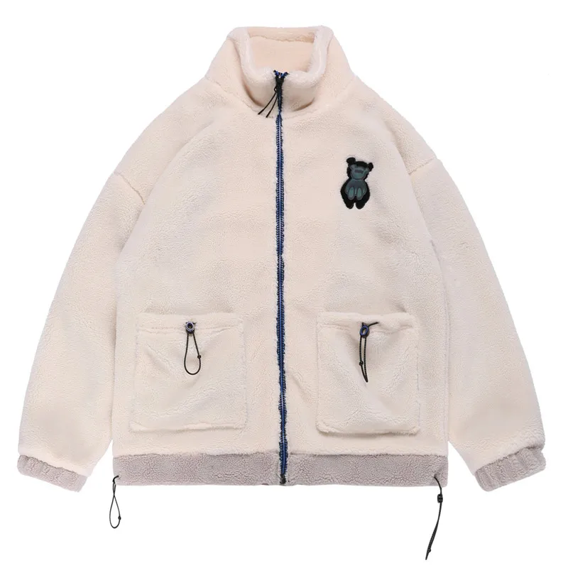 Japanese Streetwear Lambswool Jacket Coat Men Women Couple Beer Embroidery Winter Thick Outwear Sports Windbreaker Zip Up Jacket
Japanese Streetwear Lambswool Jacket Coat Men Women Couple Beer Embroidery Winter Thick Outwear Sports Windbreaker Zip Up Jacket
