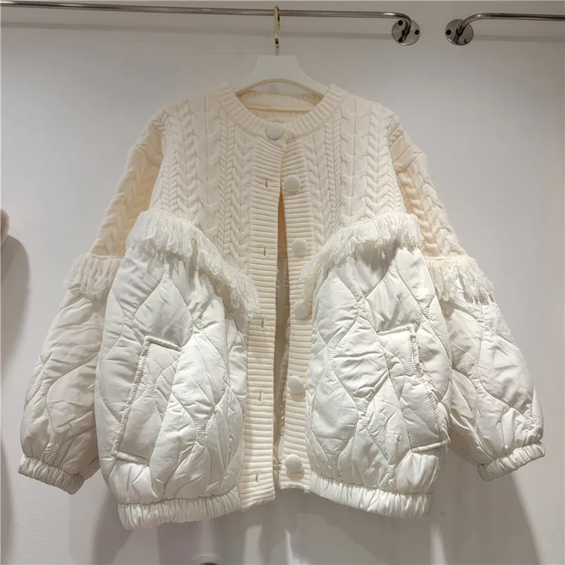 2023 Spring Autumn Fringe Burrs Knitting Women Short Coat Round Neck Single-breasted Long Sleeve Casual Korean Female Colthes
2023 Spring Autumn Fringe Burrs Knitting Women Short Coat Round Neck Single-breasted Long Sleeve Casual Korean Female Colthes