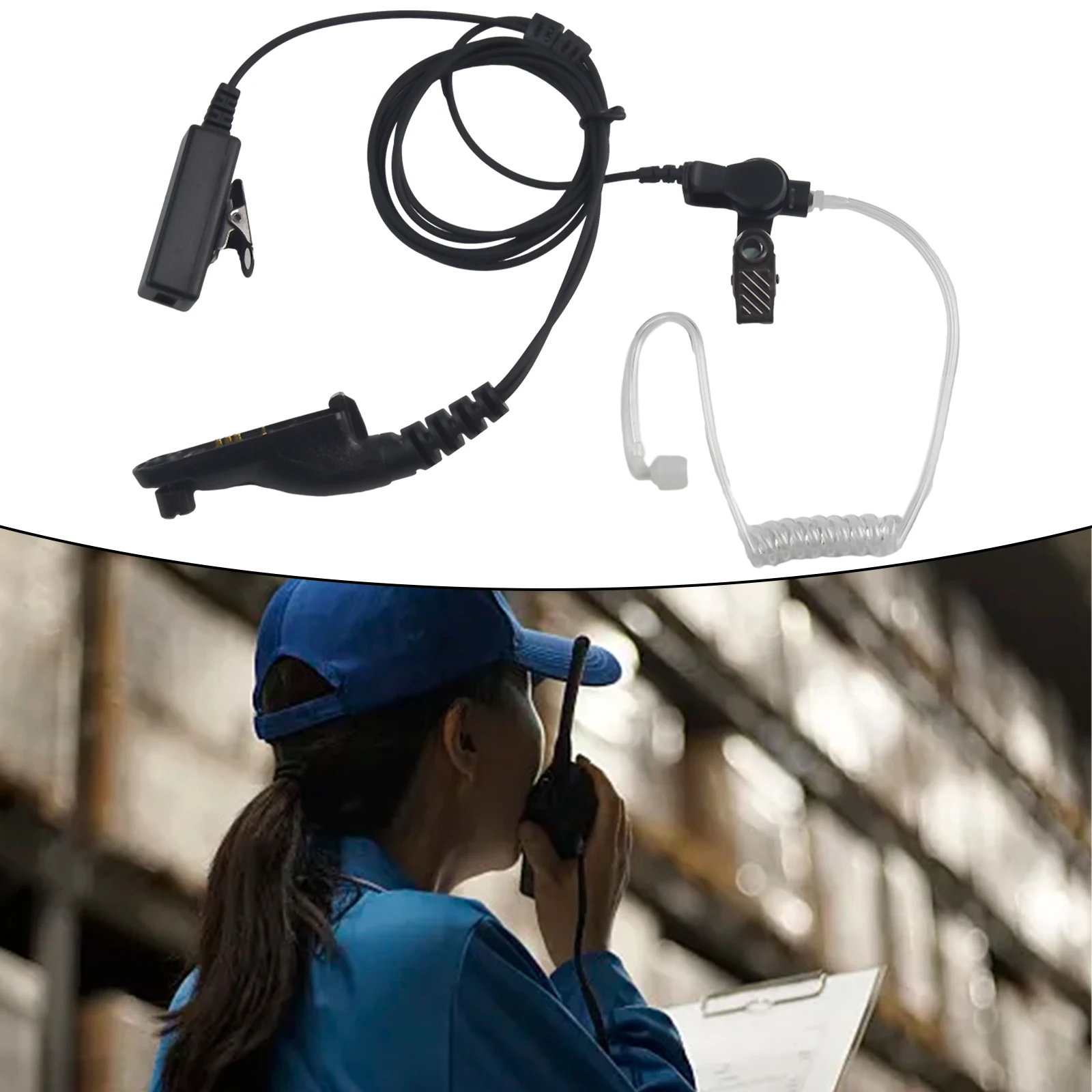 Metal+Plastic Headset Black Earpiece Mic Replacement PTT For Motorola APX8000/7000/6000 XPR6550/6500/6300 Radio
Metal+Plastic Headset Black Earpiece Mic Replacement PTT For Motorola APX8000/7000/6000 XPR6550/6500/6300 Radio