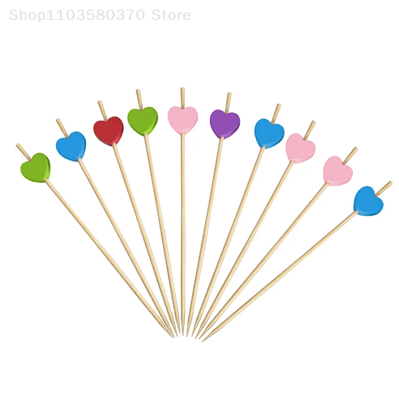 100 Pcs12cm Heart Bamboo Food Picks Buffet Cupcake Fruit Fork Party Cake Dessert Salad Vegetable Stick Cocktail Toothpick Skewer
100 Pcs12cm Heart Bamboo Food Picks Buffet Cupcake Fruit Fork Party Cake Dessert Salad Vegetable Stick Cocktail Toothpick Skewer