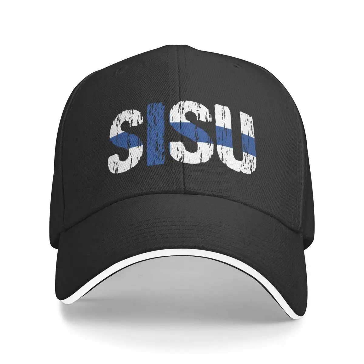 

New Sisu Finnish Flag Distressed Baseball Cap Hat Man For The Sun Golf birthday Hat For Men Women's