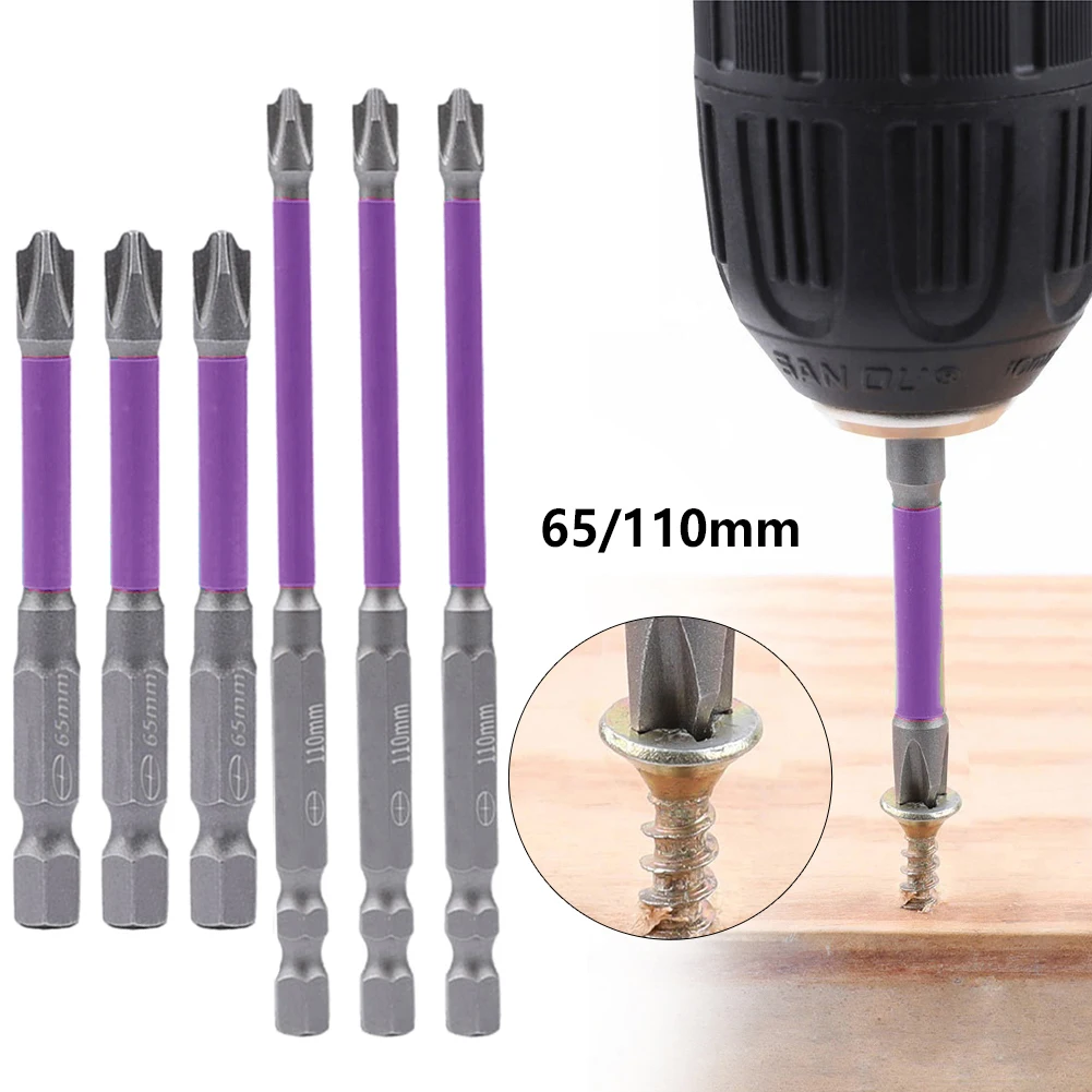6pcs FPH2 65mm 110mm Magnetic Special Slotted Cross Screwdriver Bit Phosphating Rust Proof Bit For Electrician Hand Tools
6pcs FPH2 65mm 110mm Magnetic Special Slotted Cross Screwdriver Bit Phosphating Rust Proof Bit For Electrician Hand Tools