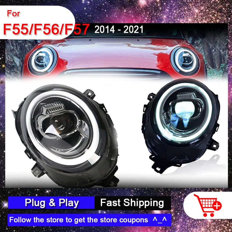 Car LED Headlamps for BMW MINI F55 F56 F57 2014-2019 Mini Head Lights Start Up 7 Colors All LED Bi-focal Lens Auto Accessories
Car LED Headlamps for BMW MINI F55 F56 F57 2014-2019 Mini Head Lights Start Up 7 Colors All LED Bi-focal Lens Auto Accessories