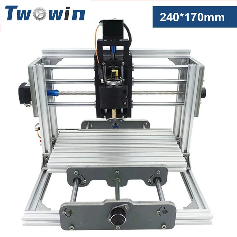 TWOWIN CNC 2417 Laser Engraving Machine Working Area 240*170*65mm DIY Laser Engraver 3 Axis PCB Milling Machine Wood Router
TWOWIN CNC 2417 Laser Engraving Machine Working Area 240*170*65mm DIY Laser Engraver 3 Axis PCB Milling Machine Wood Router