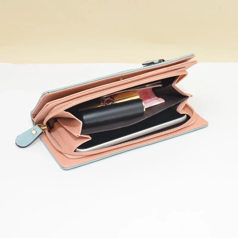 New Women's Hand Purse with Matte Texture Change Check Money Clip Solid Color Large Capacity Mobile Phone Bag
New Women's Hand Purse with Matte Texture Change Check Money Clip Solid Color Large Capacity Mobile Phone Bag