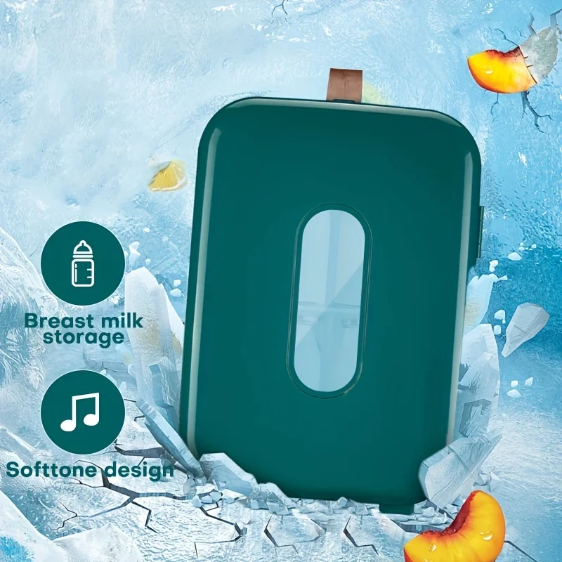 

Portable Mini Fridge - 10L Capacity, 12V Cooler & Warmer For Food, Drinks, Skincare, Beauty & Makeup - Ideal For Bedroom,