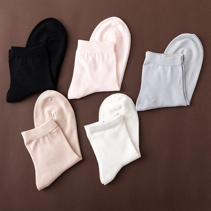 5 Pairs Women's Solid Color 80% Mulberry Silk Comfortable Business Socks Casual Breathable Mid-tube Socks Healthy Boneless Socks
5 Pairs Women's Solid Color 80% Mulberry Silk Comfortable Business Socks Casual Breathable Mid-tube Socks Healthy Boneless Socks