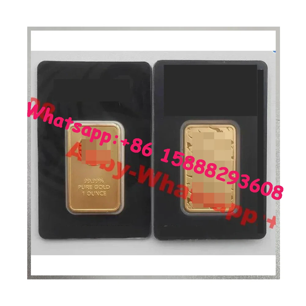 

Sealed Packaging 1 ounce 24K Gold Plated Bar Replica Original Copy 1oz swan Bullion Ingot Different Serial Number (Non-magnetic)