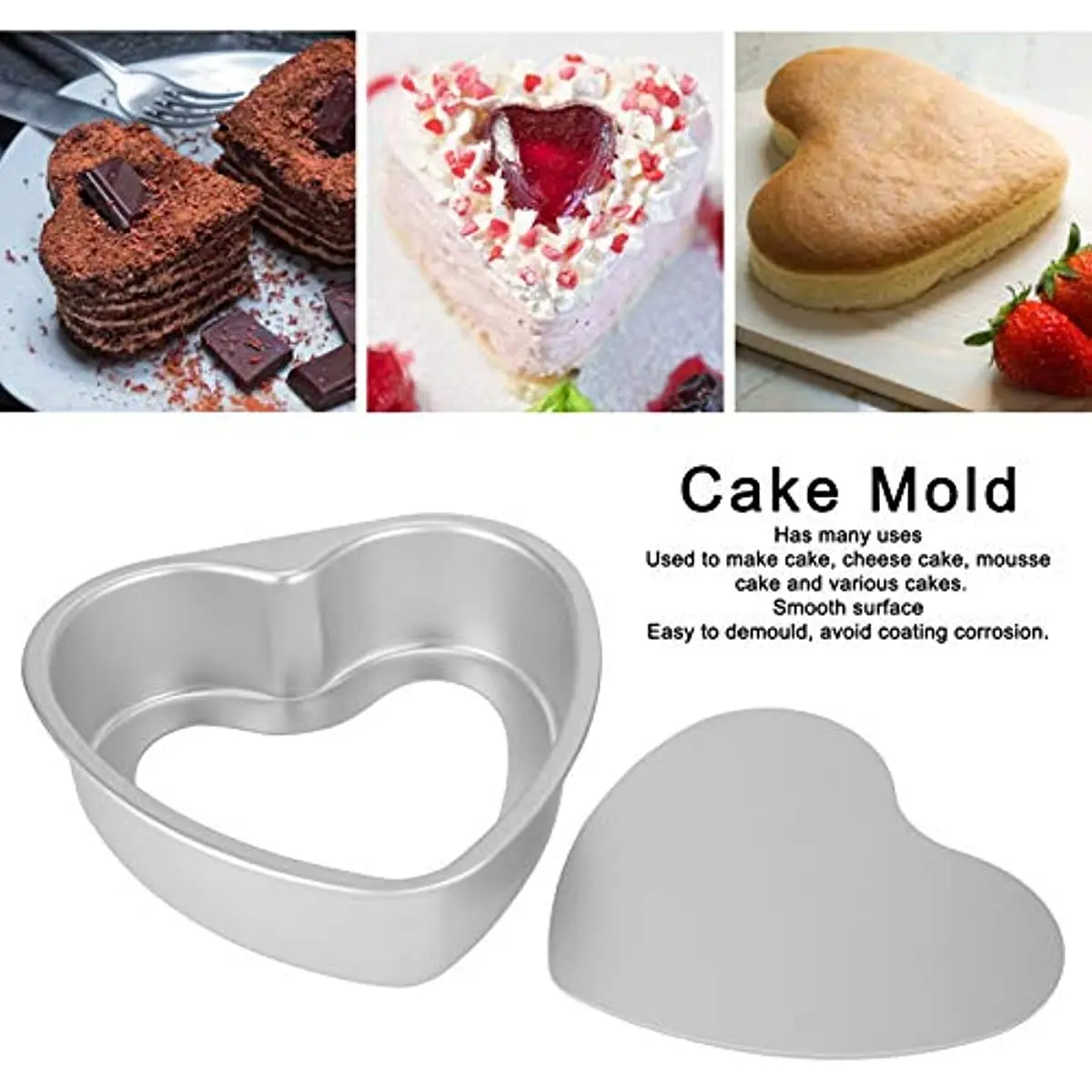 8 inch Heart-Shaped Cake Pan Baking Mold Aluminum Alloy Template Baking Dish Bakeware Mould Cheese Bread Tray Kitchen Tools
8 inch Heart-Shaped Cake Pan Baking Mold Aluminum Alloy Template Baking Dish Bakeware Mould Cheese Bread Tray Kitchen Tools