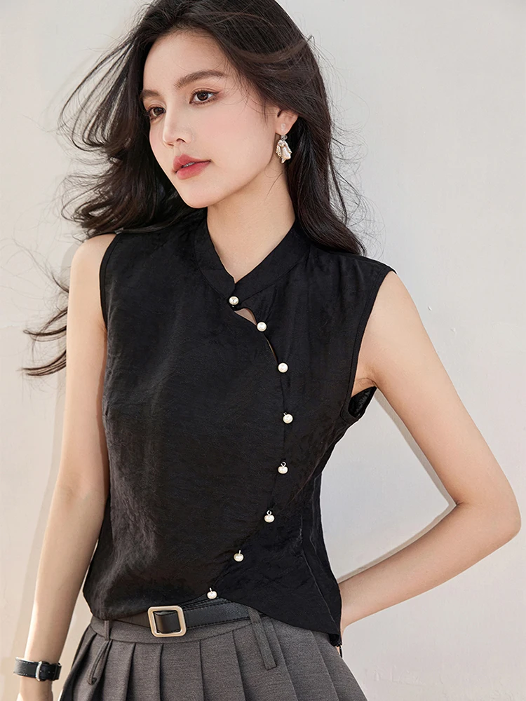 New Chinese Vintage Crop Top Elegant Sleeveless Halter Tank Tops Women Sexy Temperament Vest Summer Y2k Chic Tops
New Chinese Vintage Crop Top Elegant Sleeveless Halter Tank Tops Women Sexy Temperament Vest Summer Y2k Chic Tops