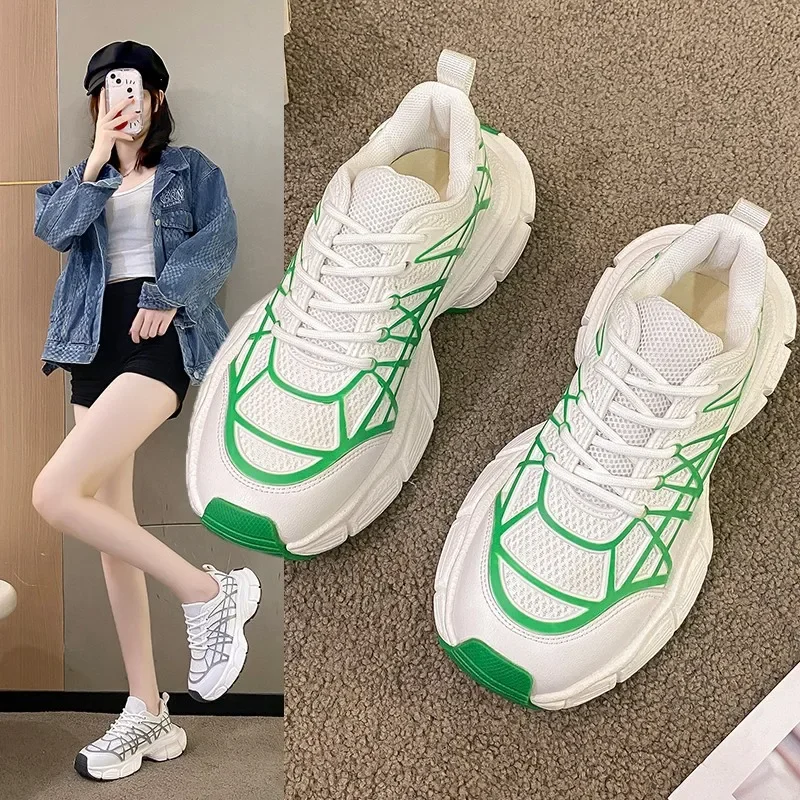 Кроссовки женские сетчатые Нескользящие, повседневная спортивная обувь, на платформе, дышащие, для бега, на осень, 2024
Кроссовки женские сетчатые Нескользящие, повседневная спортивная обувь, на платформе, дышащие, для бега, на осень, 2024